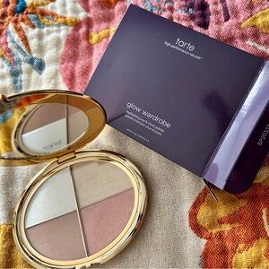 Tarte Glow Wardrobe Highlighting Eye & Cheek Palette Multi Compact New NIB